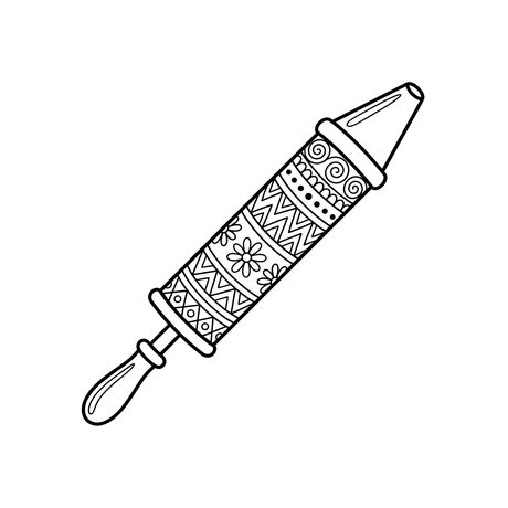 A rangoli colouring page