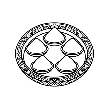 A rangoli colouring page