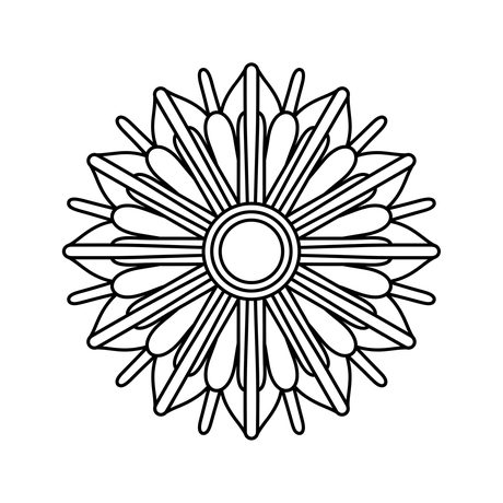 A rangoli colouring page