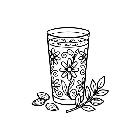 A rangoli colouring page