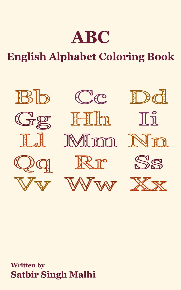 Cover of English Alphabet Coloring Book
